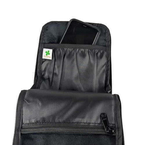 Foretra Golf Valuables Pouch - Rugged Ballistic Nylon, Fits Most Golf Bags, Dual Zippers, Inside & Mesh Pockets, Handle & Clasp for Easy Carrying