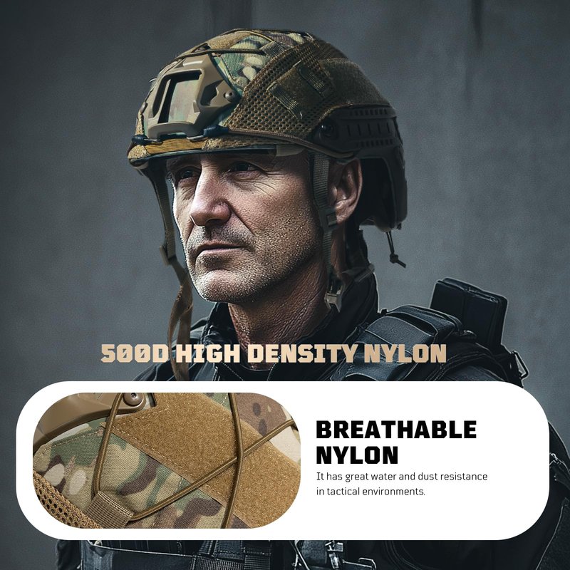 OneTigris Helmet Cover, Tactical Fast Cloth Cover for Fast PJ Helmet in Size M/L, Bump in Size XL or L/XL - Only Cloth