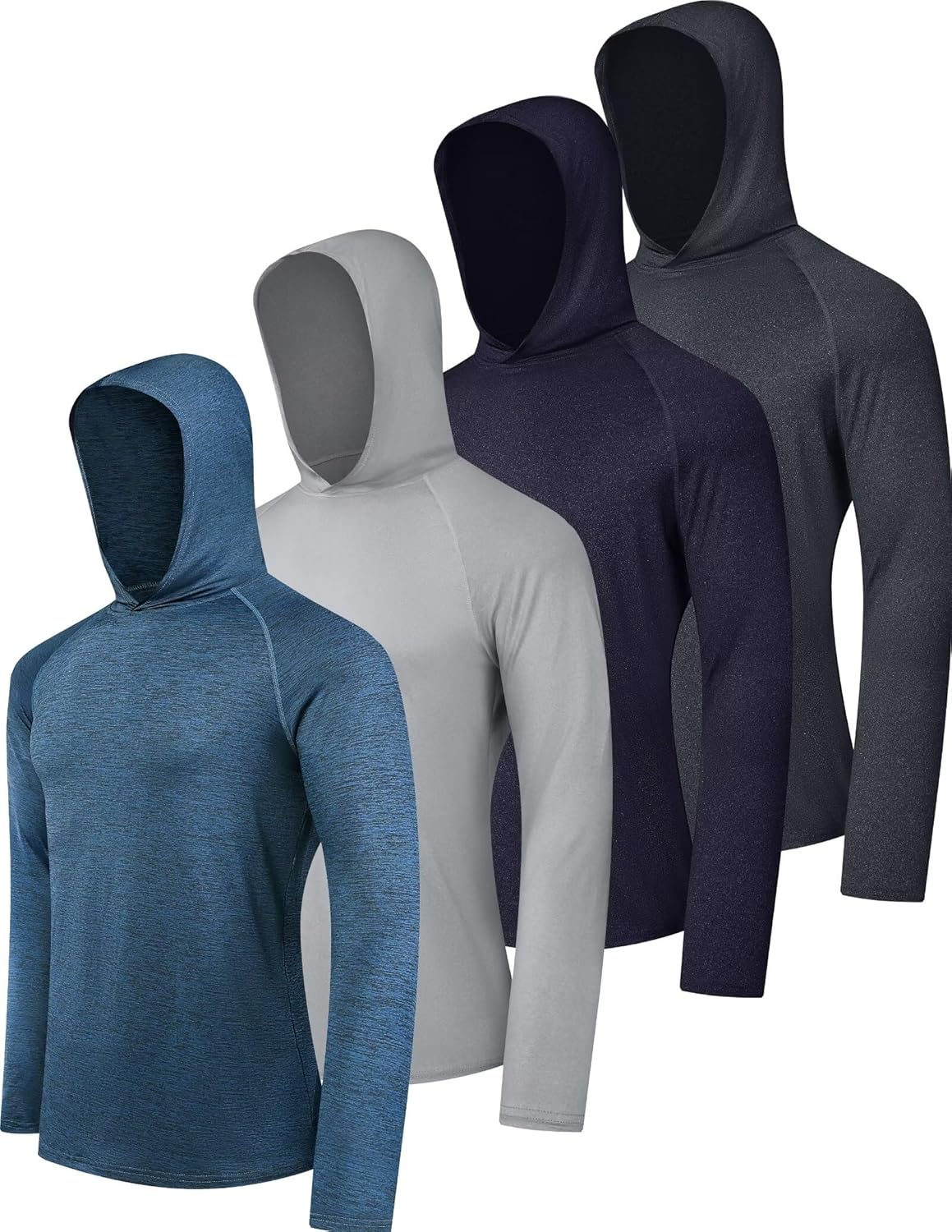 OYGSieg Men's Athletic Hoodies - Long Sleeve Fishing Shirt with UPF 50+ UV Sun Protection | Lightweight & Comfortable