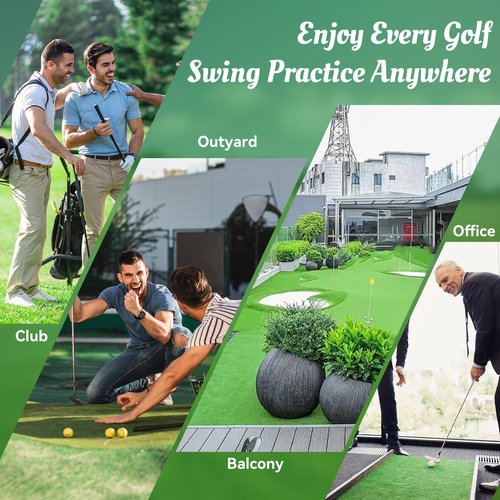 Golf Swing Trainer- Golf Grip and Tempo Trainer, Warm up Click Stick Golf Training Aid, Golf Speed Trainer, Rhythm Correction for Tempo & Wrist Angle, Portable Training Aid for Beginners to Pros