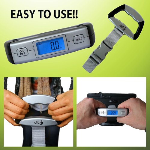 Eat Smart Luggage Scale - Accurate Weighing for Travel | Compact & Lightweight Design
