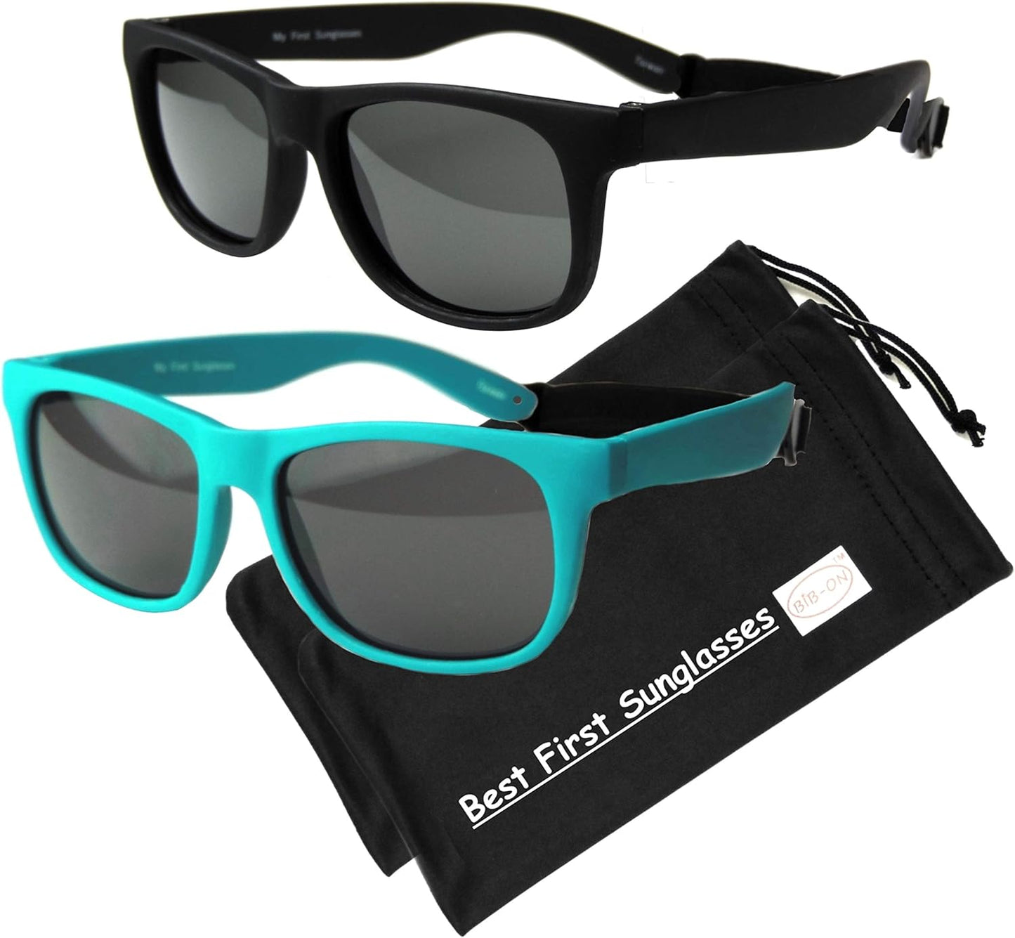Vintage Toddler Sunglasses - Stylish UV Protection for Ages 2-4 Years | 2-Pack