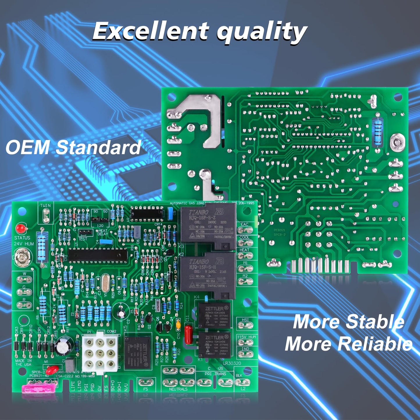 #B18099-13Furnace Control Circuit Board,Replacement for Goodman Furnace Control Circuit Board B18099-06,B18099-08,B18099-10 and B18099-13.