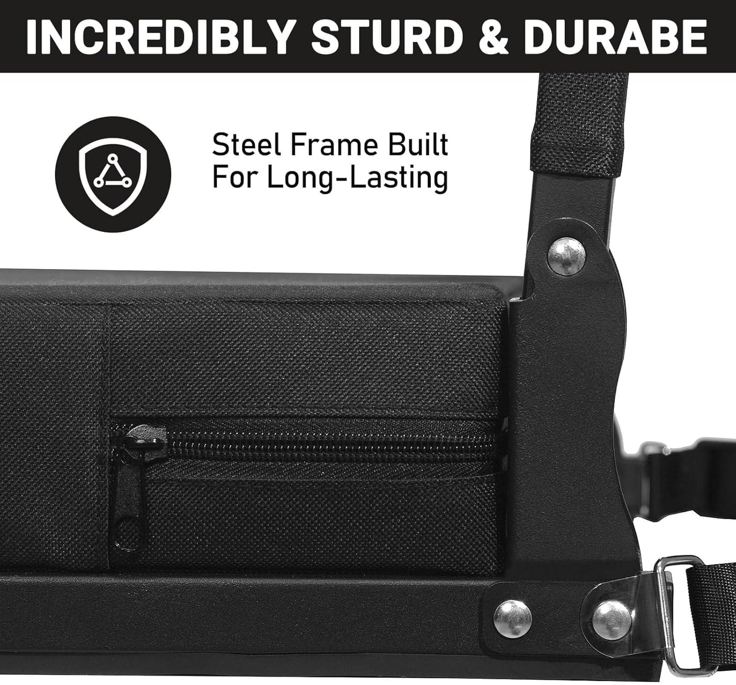 Sheenive Stadium Seats - Padded Bleacher Chair with Back Support & Shoulder Strap | Portable Comfort for Sports Events