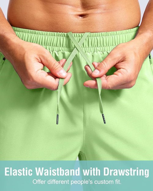 G Gradual Men's Athletic Running Shorts - Quick Dry with Zipper Pockets | 7"/5"/9" Sizes for Gym & Outdoor Activities