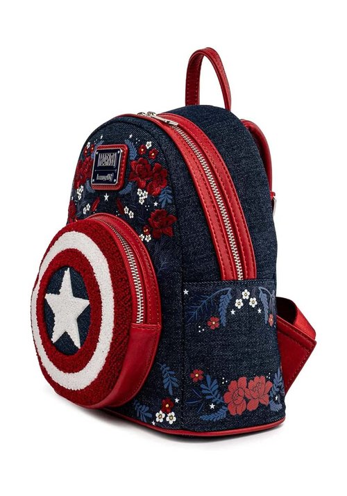 Loungefly Captain America 80th Anniversary Sheild Mini Backpack