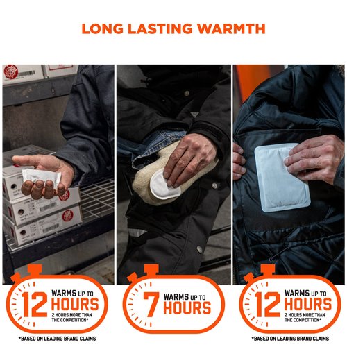Ergodyne N-Ferno 6994 Adhesive Body, Toe, Hand Warmers Variety Pack, Disposable, Up to 12 Hours of Warming, Includes 3 pairs of toe, 5 body, 5 pairs of hand warming pouches
