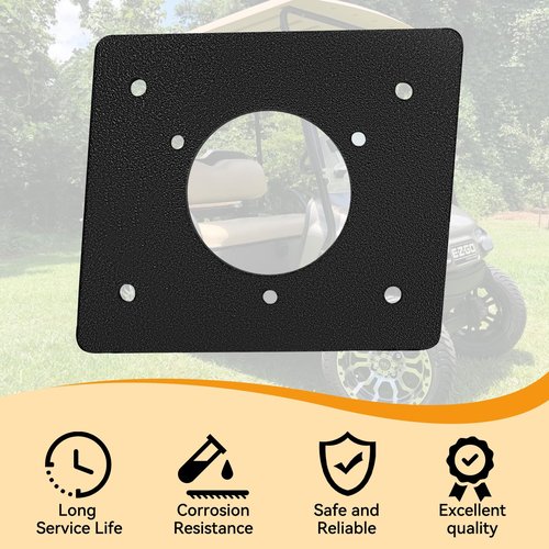 Jerbor Golf Cart Charging Port Adapter Fits for Noco GCP1, AC Charger Port Adapter Plate Fits for EZGO TXT 110v 36v