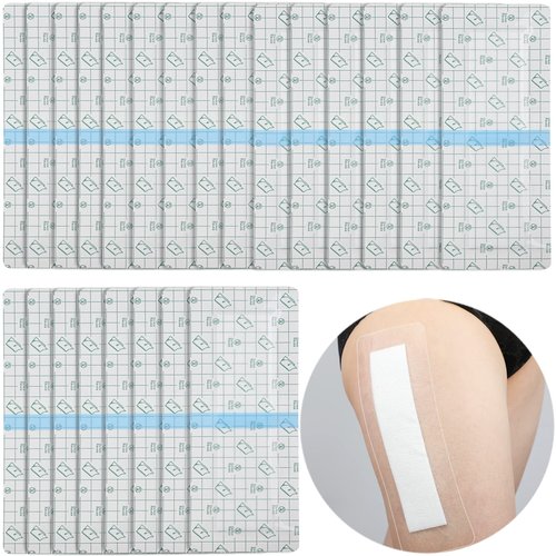 Waterproof Bandages for Knee Replacement Shower Cover Post Surgical Recovery Shower Protector First Aid Wound Adhesive Island Dressing Incisions 4 X 10 Inch Pack 0f 25