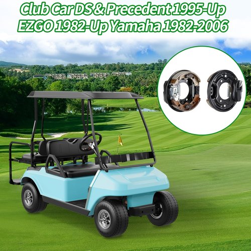 10L0L Golf Cart Brake Assembly Rear Brake Driver Side & Passenger Side fit Club Car DS & Precedent 1995-Up, EZGO 1982-Up, for Yamaha 1982-2006, OEM# 101823301, 103380202, 17081G1, J17-27209-00