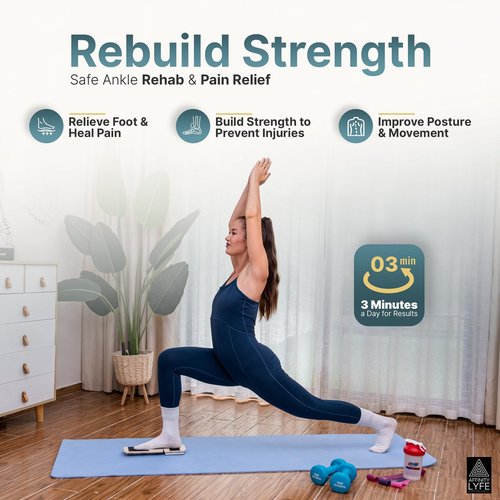 Ankle Strengthener & Single-Leg Ankle Balance Board, Foot Strengthener for Sprain Recovery, Injury Prevention, Physical Therapy & Plantar Fasciitis Relief