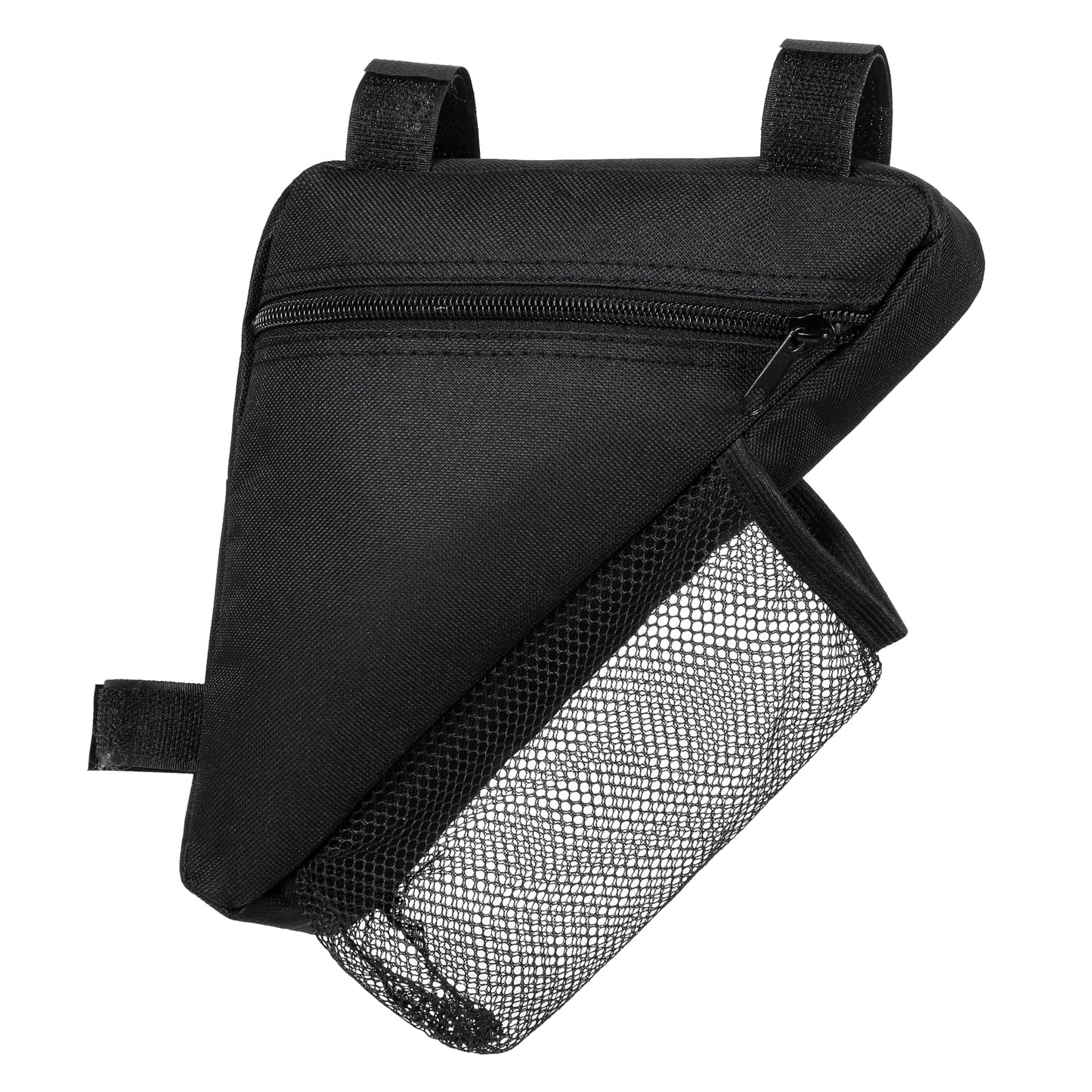 Dplolng Bike Frame Bag,Bicycle Triangle Bag Bike Pouch Bikes Bags for Bicycles Lightweight Cycling Bags with Mesh Water Bottle Holder for Road and Mountain Bikes(Small Black)