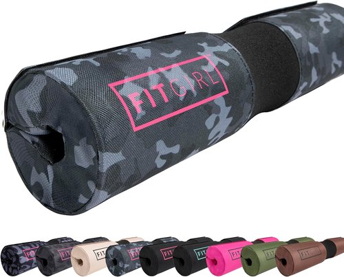 FITGIRL - Squat Pad and Hip Thrust Pad | Thick Cushion for Comfortable Leg Day - Olympic Bar Compatible