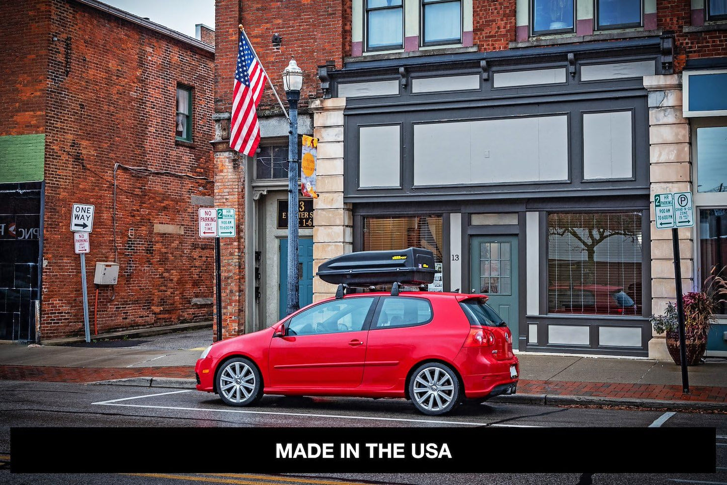 18 cu. ft. Rooftop Cargo Carrier, Weatherproof Lockable, 110 lb. Capacity