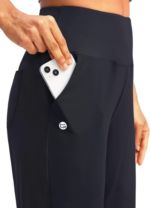 G Gradual Women's Bermuda Long Shorts - High Waisted, Stretchy, Knee-Length with Pockets | Perfect for Summer Walking