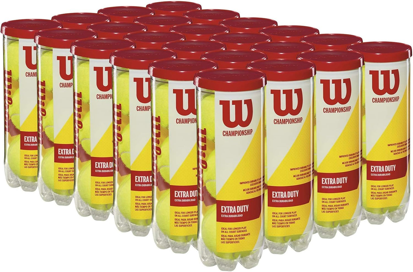 WILSON Championship Tennis Balls - High Performance, Durable Felt - 3 Pack