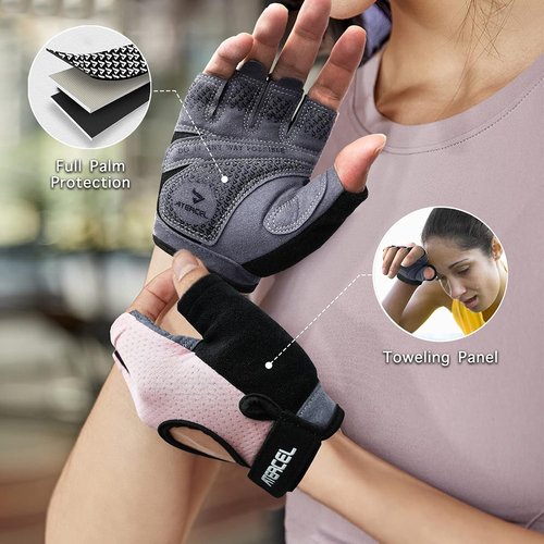 ATERCEL Weight Lifting Gloves - Full Palm Protection for Gym & Cycling | Breathable & Lightweight for Men & Women
