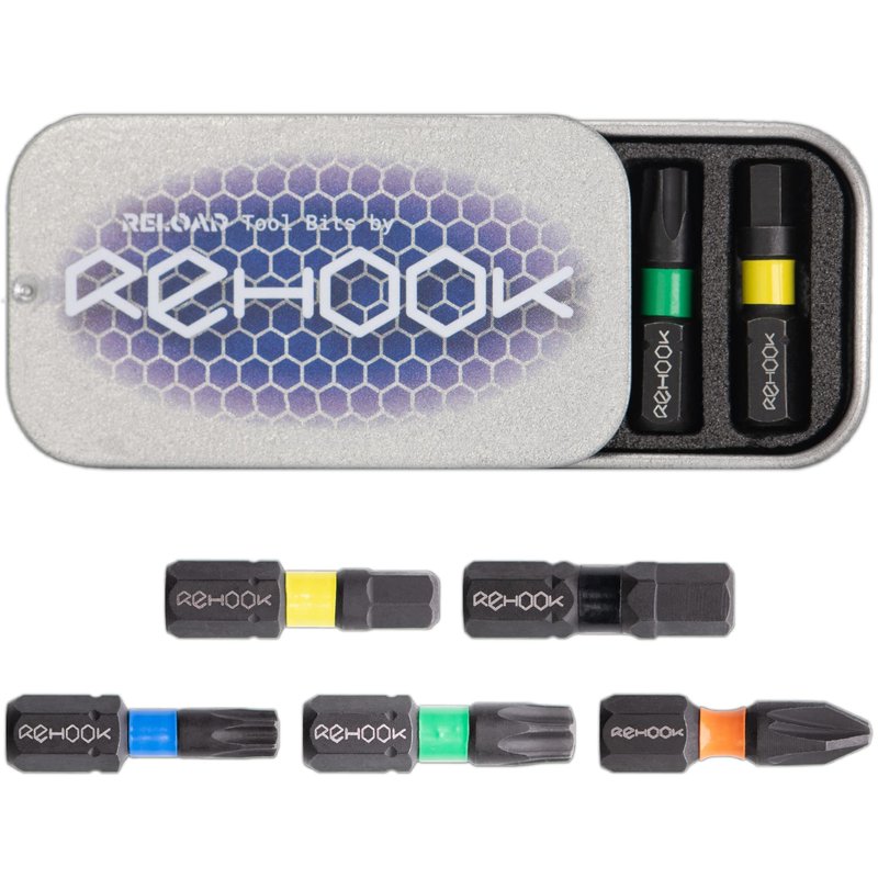 Rehook Emergency Bike Repair Kit - Complete Lightweight Emergency Tool Kit for Cyclists. Cycling Multi Tool, Bike Pump, Tyre Levers, Glueless Puncture Repair Patches