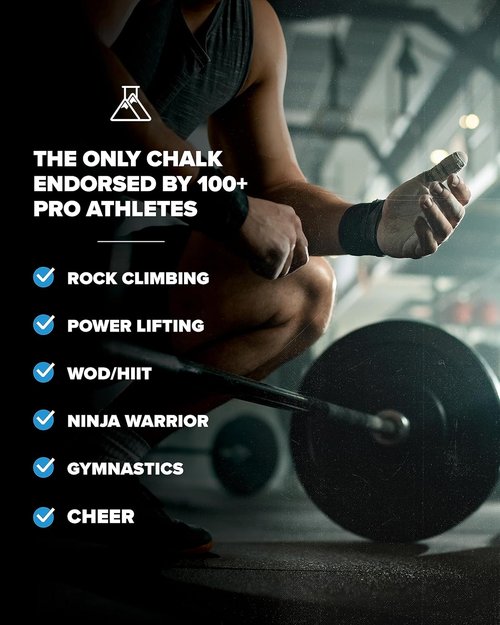 Friction Labs Premium Loose Climbing Chalk - High-Performance Grip for Bouldering & Weightlifting - Long-Lasting, Skin-Friendly Formula
