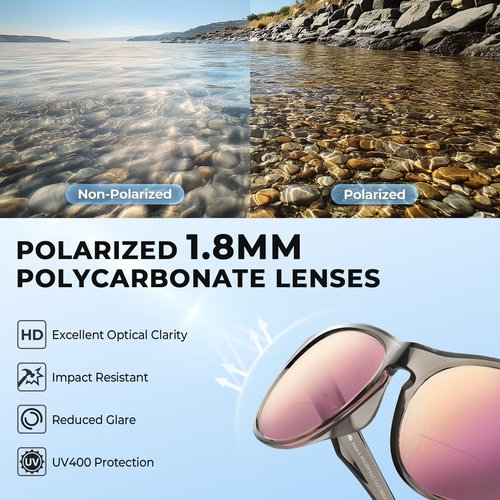 KastKing Alsea Polarized Bifocal Sports Sunglasses With PuriVex Protective Lens Coating,Grilamid Frame,Women Sunglasses
