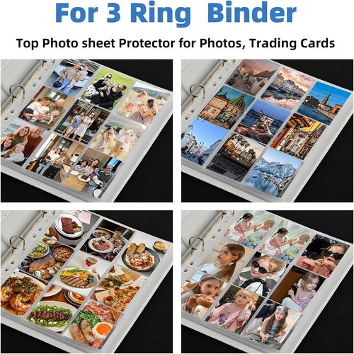 9 Pocket Card Sleeves by [Brand Name] - Holds 900 Cards | Durable Trading Card Binder Pages, 50 Pack