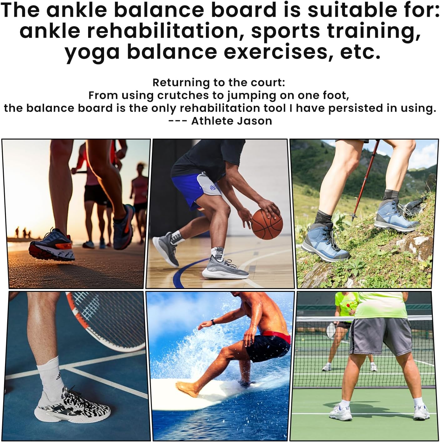Skiennix Ankle Balance Board - Foot Strengthener for Sprained Ankle Recovery | Stability Exercises & Posture Correction