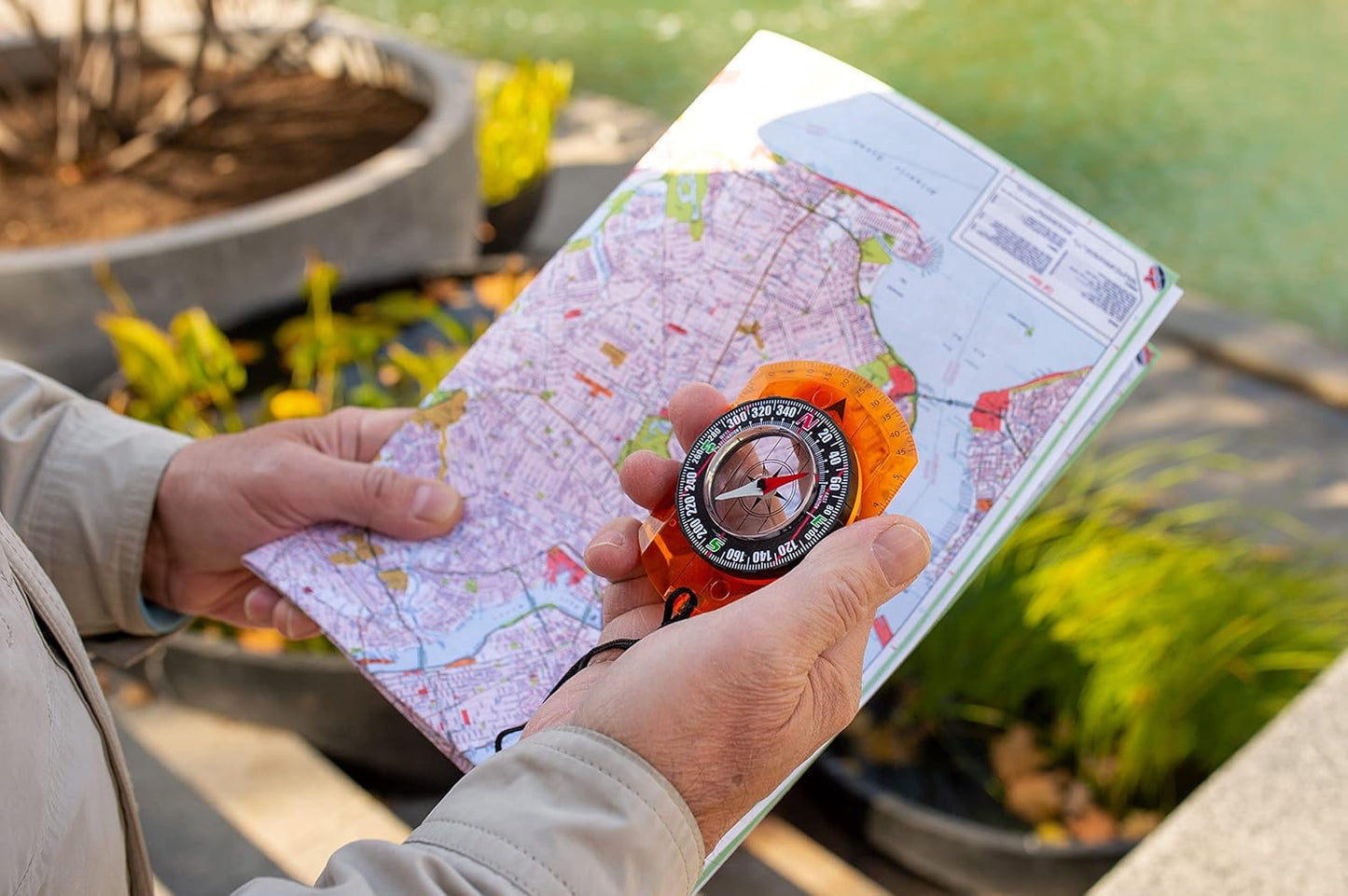 Orienteering Compass - Advanced Scout Compass for Hiking & Camping | Durable Baseplate for Kids