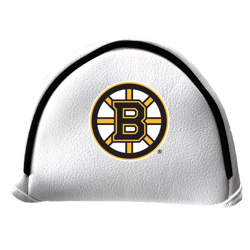 Team Golf NHL Boston Bruins Putter Cover - Mallet (White) - Printed Team Golf NHL Putter Cover - Mallet White, Fits Most Mallet Putters, Easily Slips on and Secures with Velcro Closure
