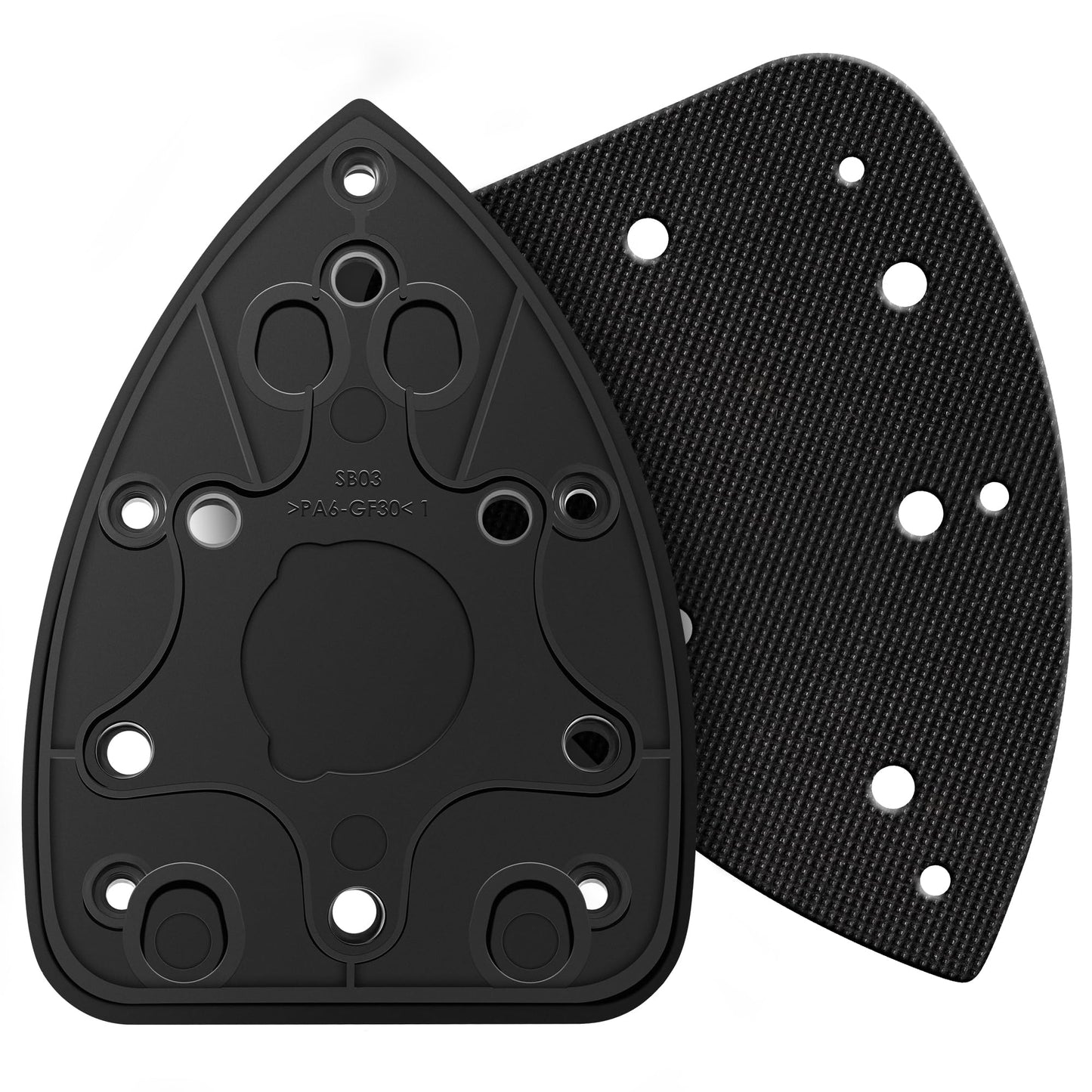 Ceoighe 2 Pack Mouse Sander Replacement Pads Compatible with Ryobi 039065005001 Backing Platen Detail Sander Parts Compatible with CFS1503K CFS1503 CFS1502 CFS1503G