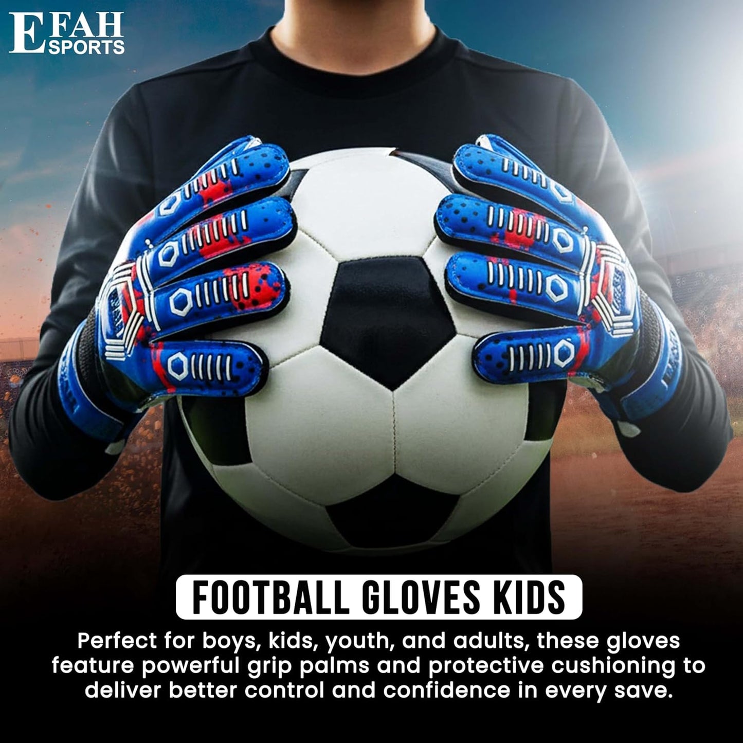 Regine Switzerland Soccer Goalkeeper Gloves - Strong Grip for Kids & Youth | Durable Football Goalie Gear