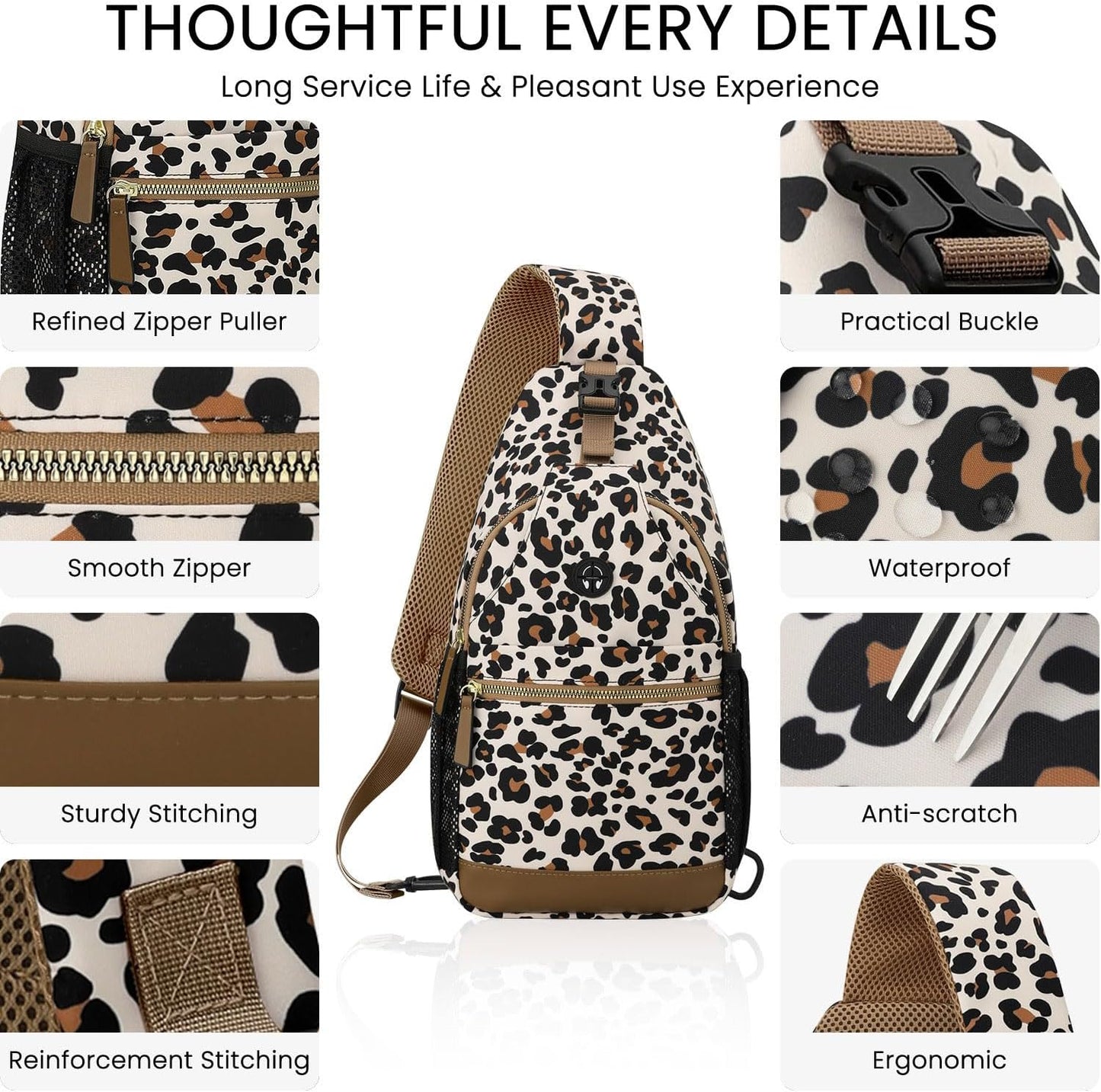 Skiennix Small Crossbody Bag - Versatile Sling Backpack for Travel | Stylish Design for Women & Men