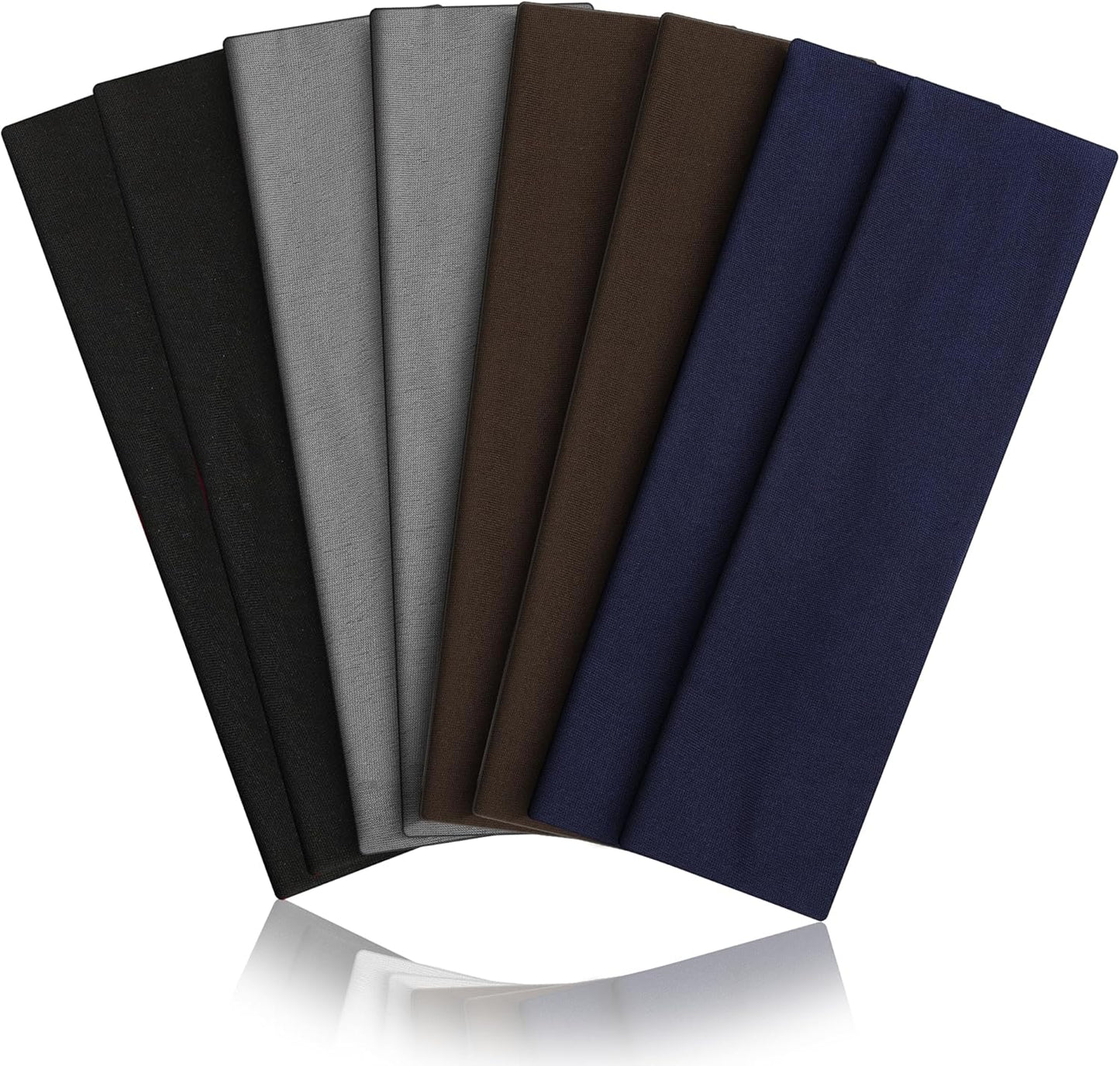 Skiennix 8PCS Non-Slip Sports Headbands - Elastic & Soft for Sweat Absorption | Ideal for Running & Travel