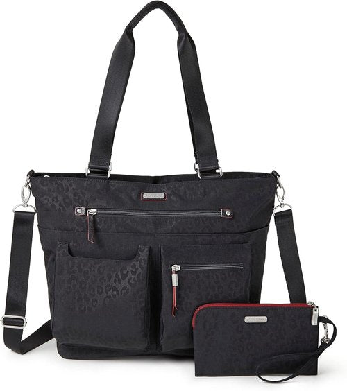 Baggallini Any Day Tote - Stylish Tote Bag with RFID Phone Wristlet | Versatile Everyday Use