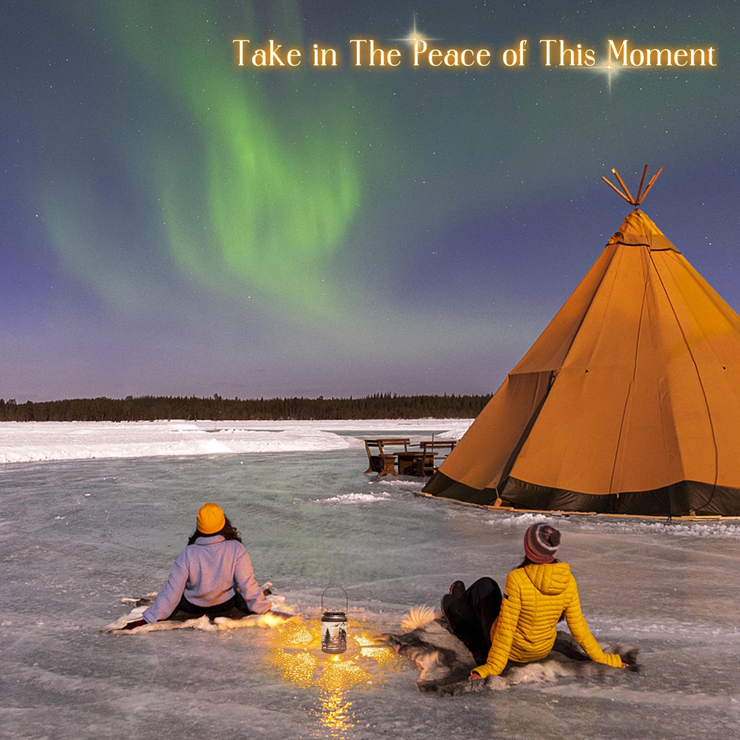 Bigfoot Solar Lanterns Outdoor Waterproof, Birthday Christmas Gifts for Women Mom Grandma, Garden Decor, Hanging Solar Lantern Decorative Lights for Yard Patio Pathway Landscape(Retro Lantern)