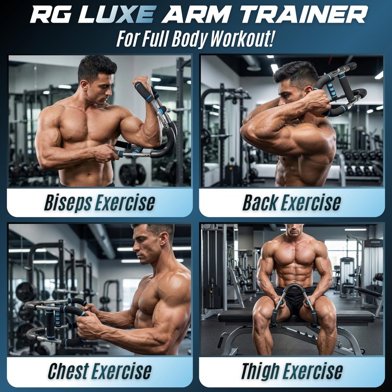 Ultimate Twister Arm Trainer for Men & Women, 5-Level Portable Chest and arm Trainer (40–130 lbs), 27° Ergonomic Arm Workout Equipment, Adjustable Chest Machine Home Gym & Travel Fitness Tool