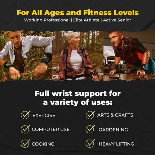 CopperJoint Compression Wrist Sleeve – Copper Hand Brace, Copper Wrist Compression Sleeve, Weight Lifting Wrist Support Brace, Hand Support for Sore Muscles, Yoga, Bowling, Sports - 1 Pair Large