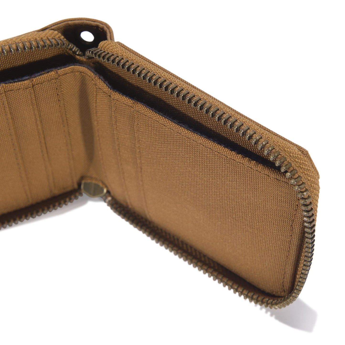 Carhartt Men's Nylon Duck Zipper Wallet, Carhartt Brown