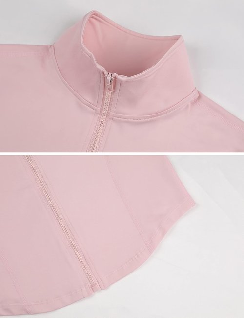 Lviefent Women's Lightweight Running Jacket - Slim Fit Full Zip Yoga Sportswear with Thumb Holes
