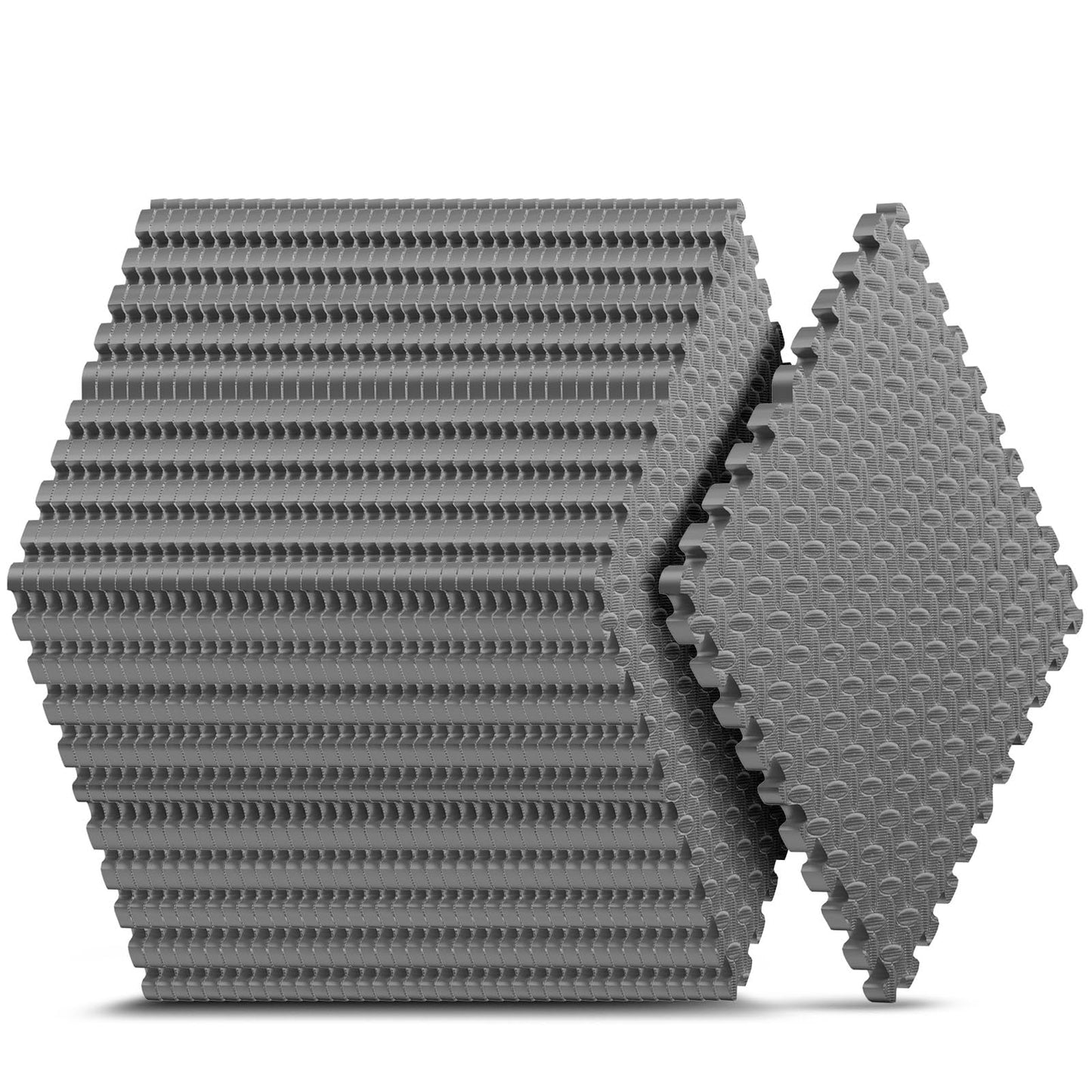 36 Pack 144 sqft Home Gym Mat, Puzzle Exercise Mat, EVA Interlocking Foam Floor Tiles for Home Workout Equipment and Kids' Play Areas -, 24 in x 24 in x ½ in, Grey 36 Tiles