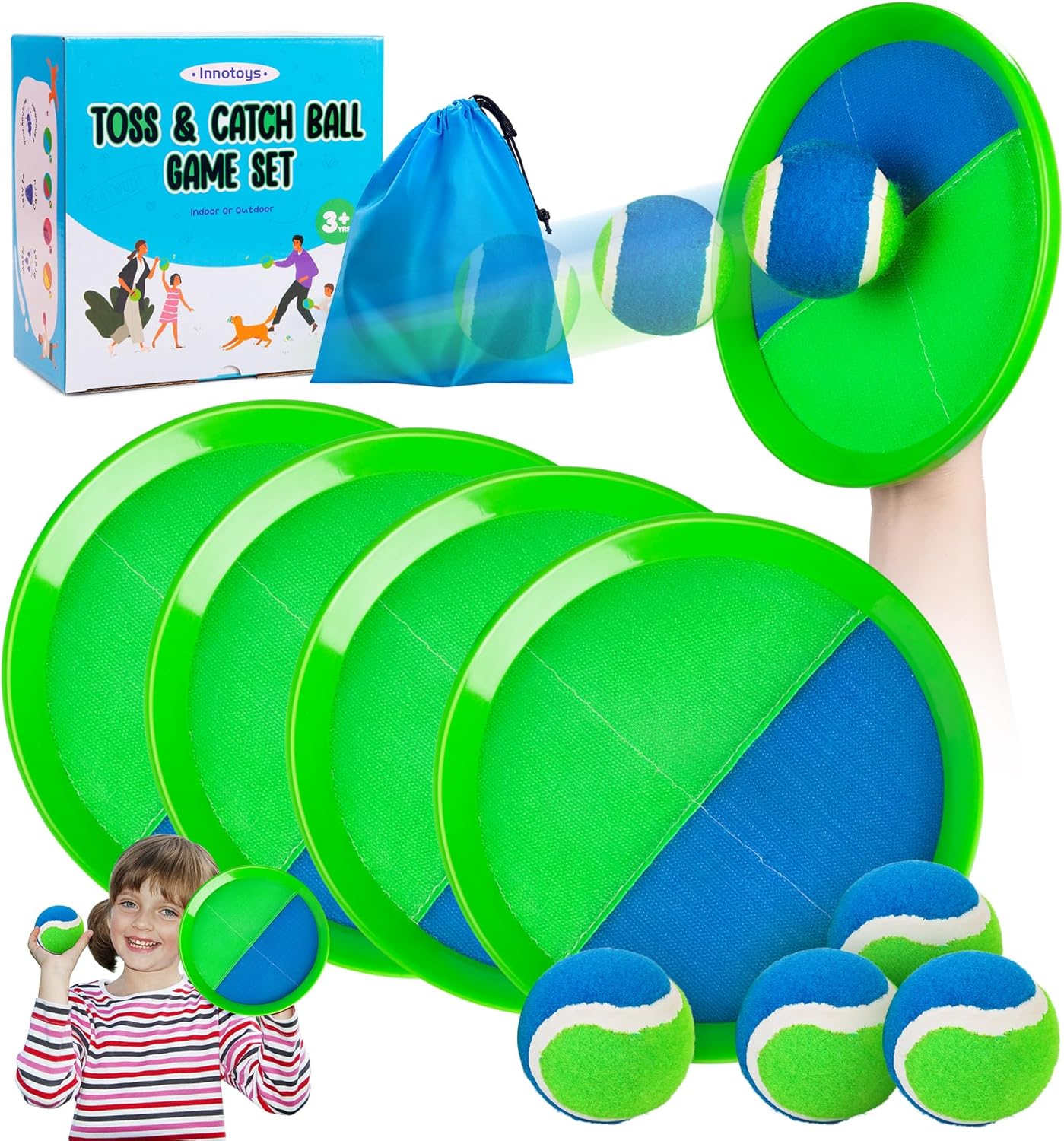 Toss and Catch Ball Game | Fun Outdoor Toy for Kids Ages 4-8 - Perfect for Beach, Pool & Yard