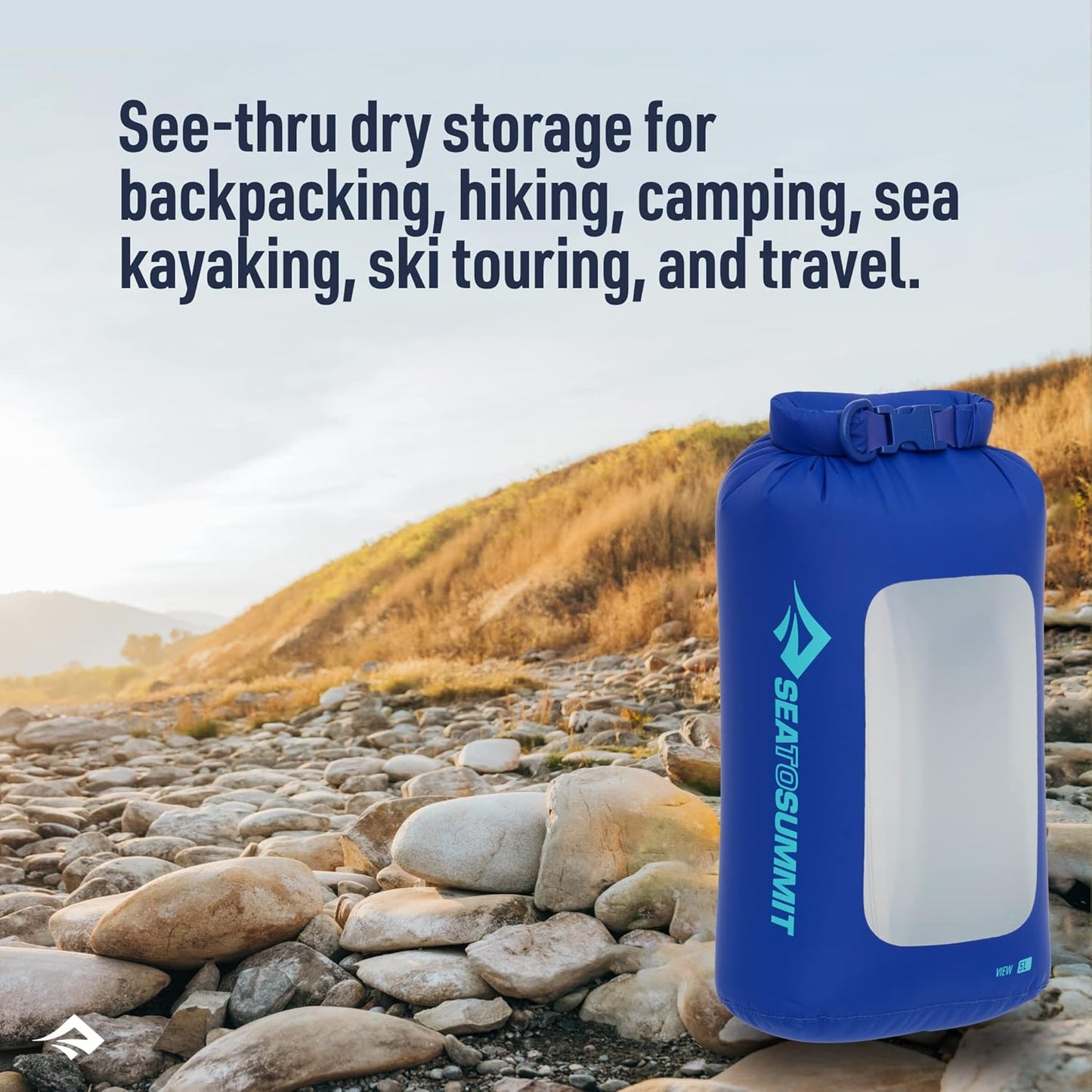 Sea to Summit View Dry Bag - Waterproof See-Thru Dry Sack for Outdoor Adventures | Multiple Sizes Available