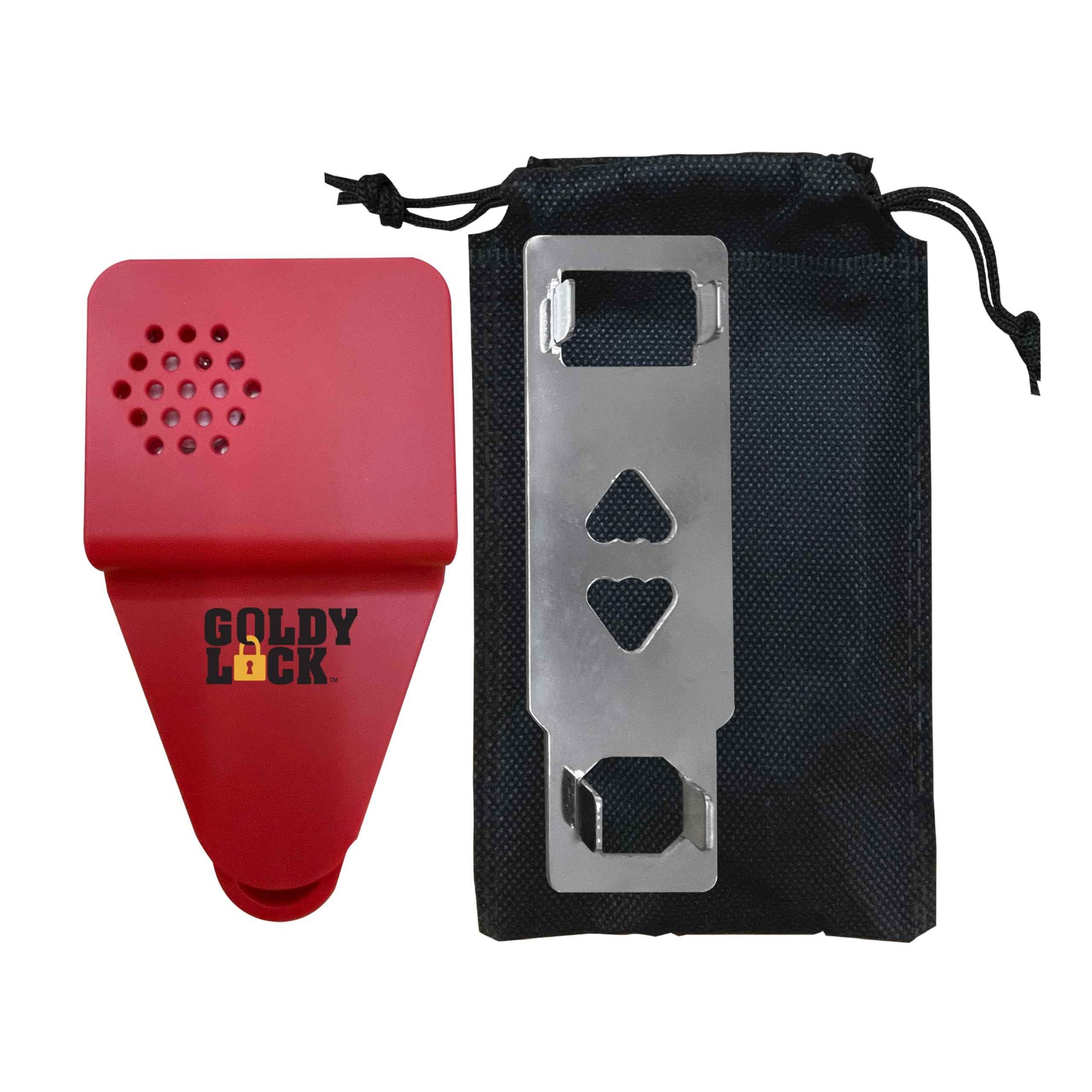 Goldy Lock Portable Alarm and Hotel Door Lock for Home & Travel Security. Door Safety Lock from The Inside of Home, Apartments, Hotel Rooms, College Dorms, and Rentals.