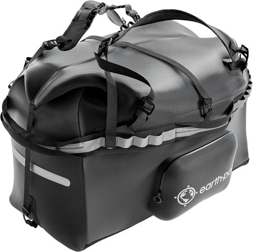 Earth Pak Waterproof Duffel Bag - Heavy-Duty 1680D TPU Dry Bag for Camping & Marine Use | Large Size with 8x8 Popout Pocket