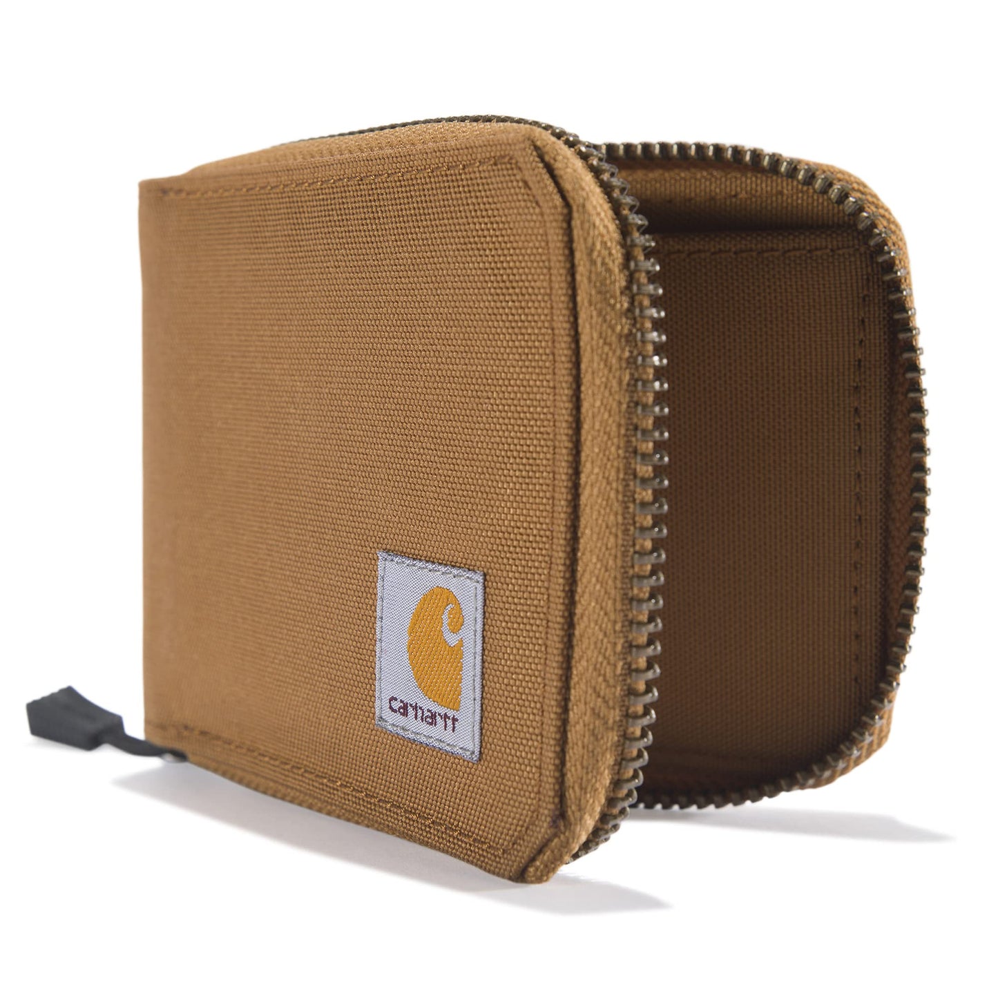 Carhartt Men's Nylon Duck Zipper Wallet, Carhartt Brown