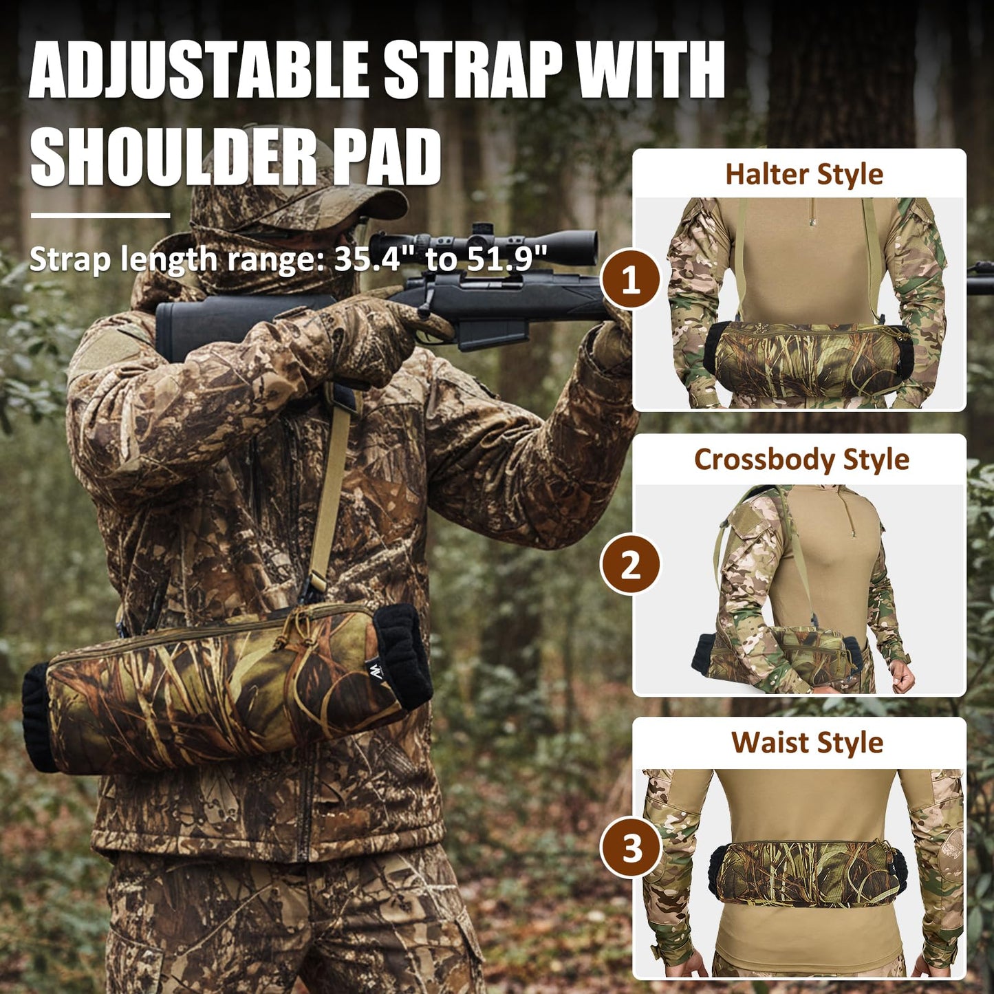 AYAMAYA Tactical Hand Warmer Pouch, Hunting Hand Muff Dangler Pouch for Plate Carrier, Waist Fanny Pack Handwarmer with Neck Strap & Hook and Loop for Football, Camping, Cold Winter Outdoor
