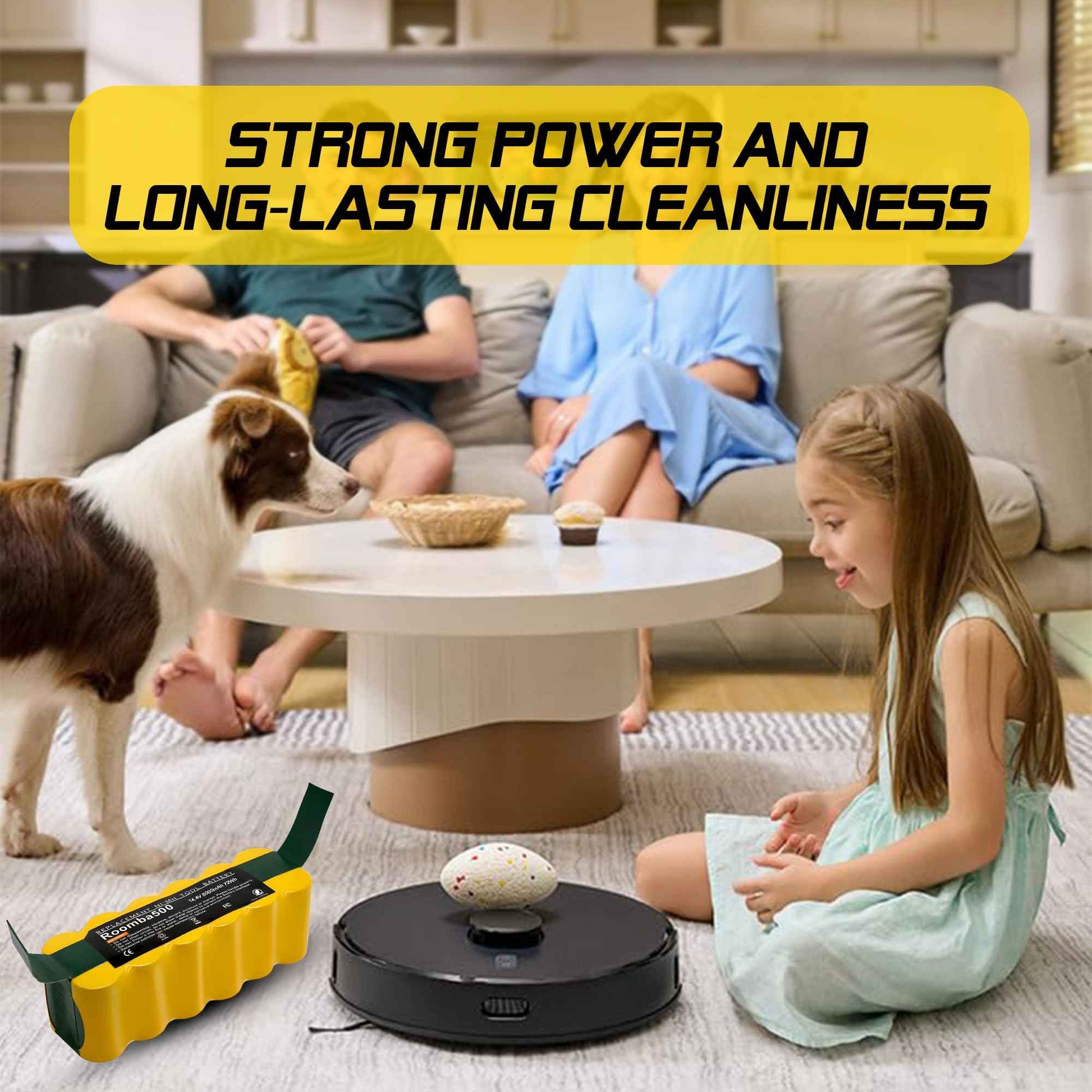 5000mAh 14.4V Replacement for Irobot Roomba 14.4V NI-MH Battery Compatible with iRobot Roomba 500 600 700 800 900 Series 510 531 535 540 550 552 560 570 580 595 620 650 660 760 770 780 790 870