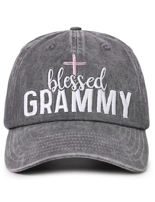 InnoBeta Grammy Gifts, Gifts for Grammy, Blessed Adjustable Embroidered Baseball Cap on Mother's Day, Christmas, Birthday