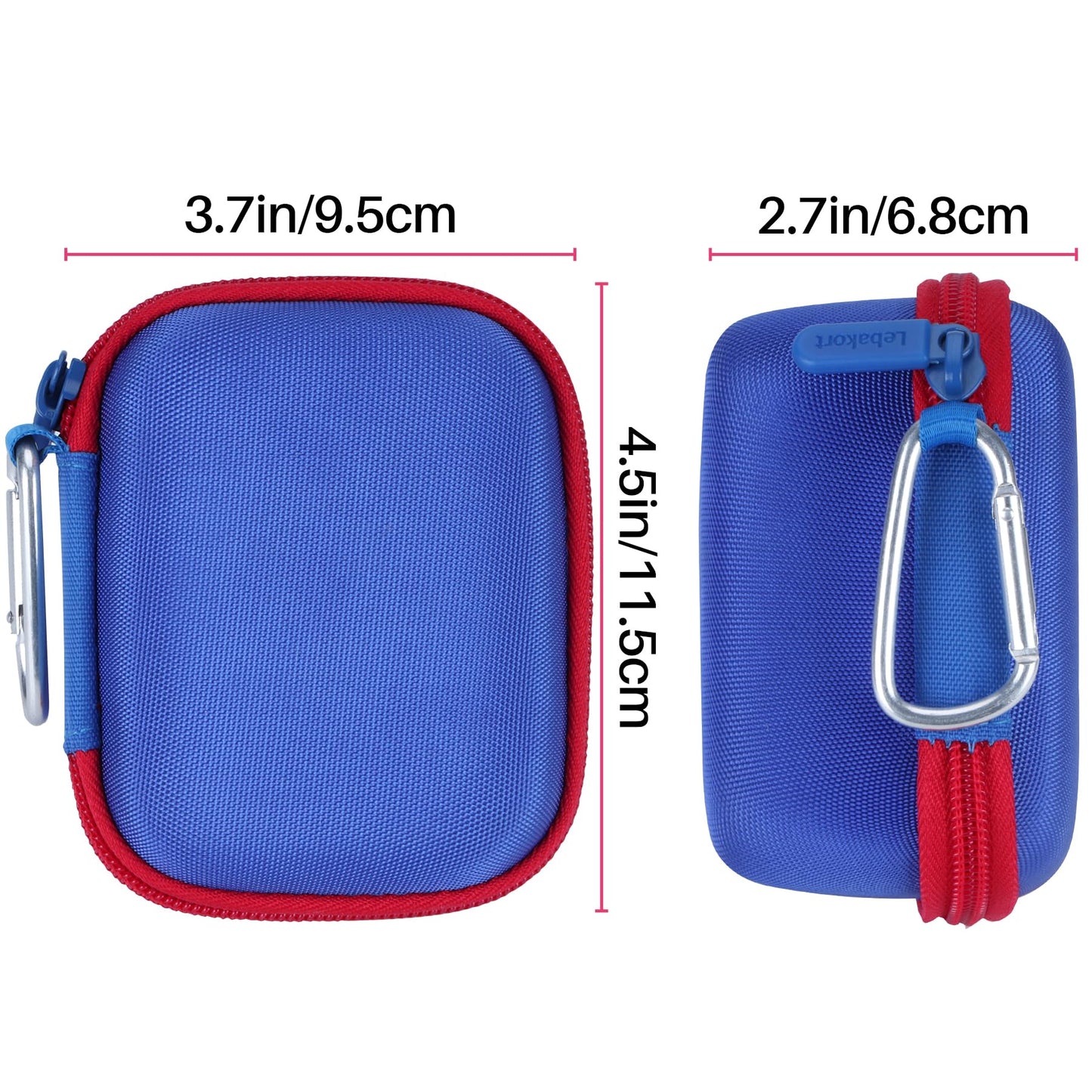 Lebakort Storage Case Compatible with Bushnell Golf Phantom 3 2 Slope/Swami KISS 2.0 Handheld Golf GPS Ragnefinder (Blue+Red Case)