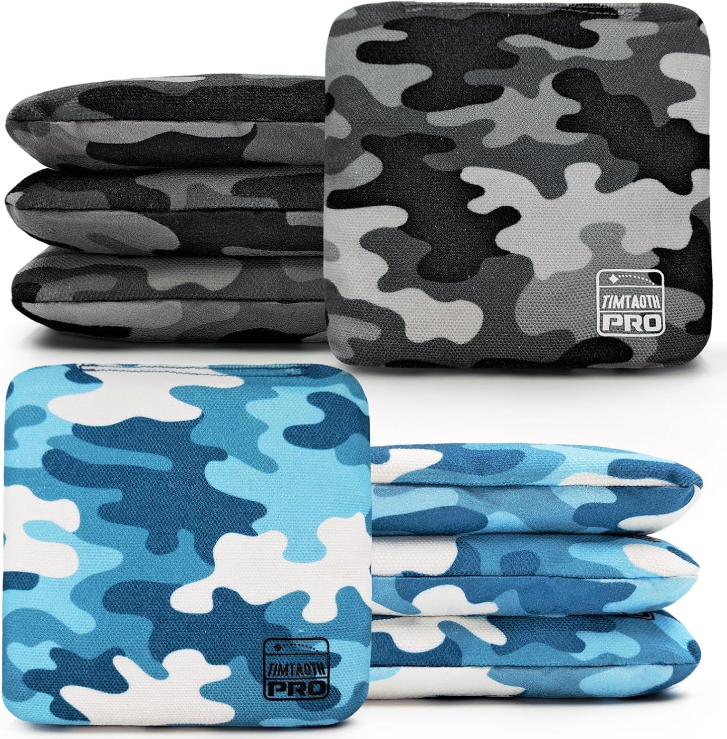 Skiennix Professional Cornhole Bags - Dual-Sided Regulation Set of 8 | Slick & Stick Design