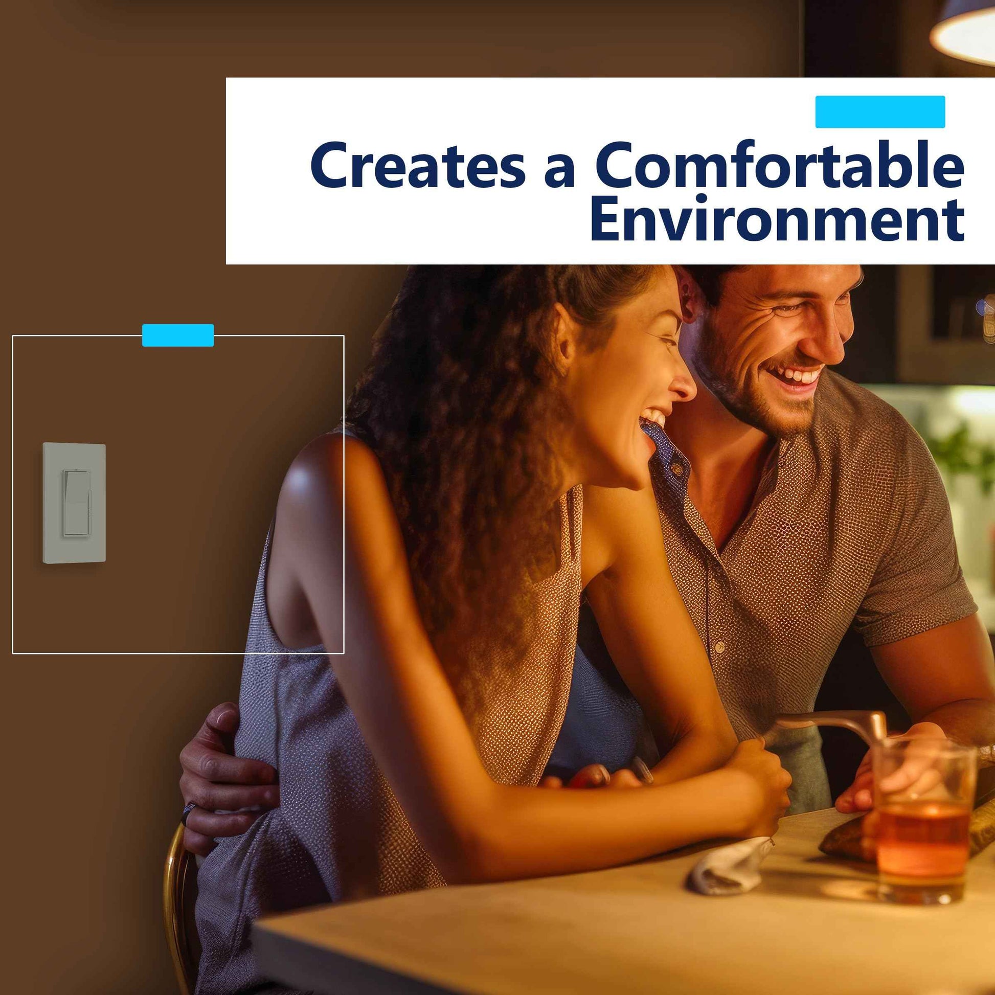 LIDER Dimmer Paddle Switch for Dimmable 300W LED/CFL Lights, 1-Pole or 3-Way, 120 V, Modern Upgrade, UL Listed, Wall Plate Included, White